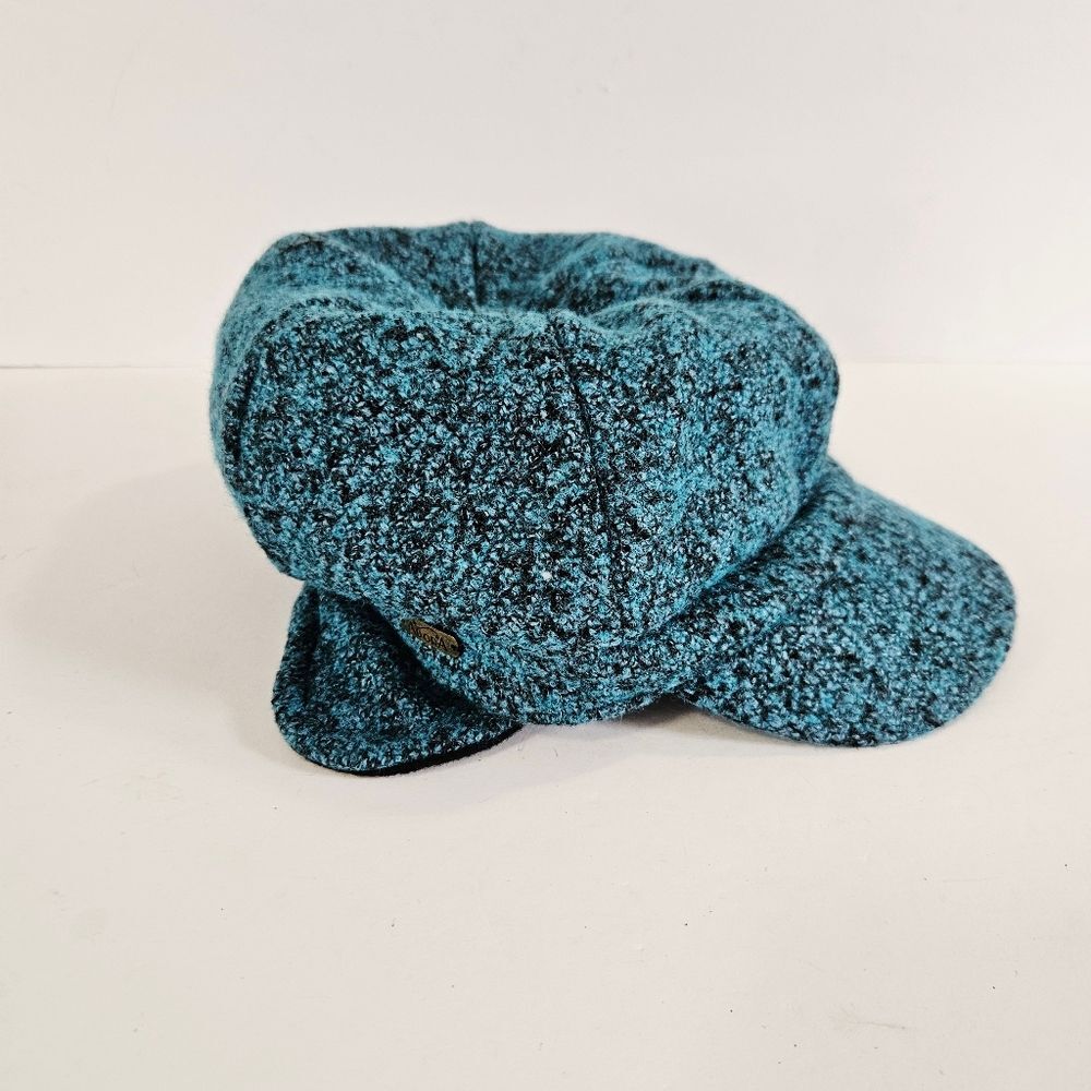 Vintage Adora Y2K Wool Blend Tweed Ear Flap Fleece Lined Baker Boy Newsboy Hat